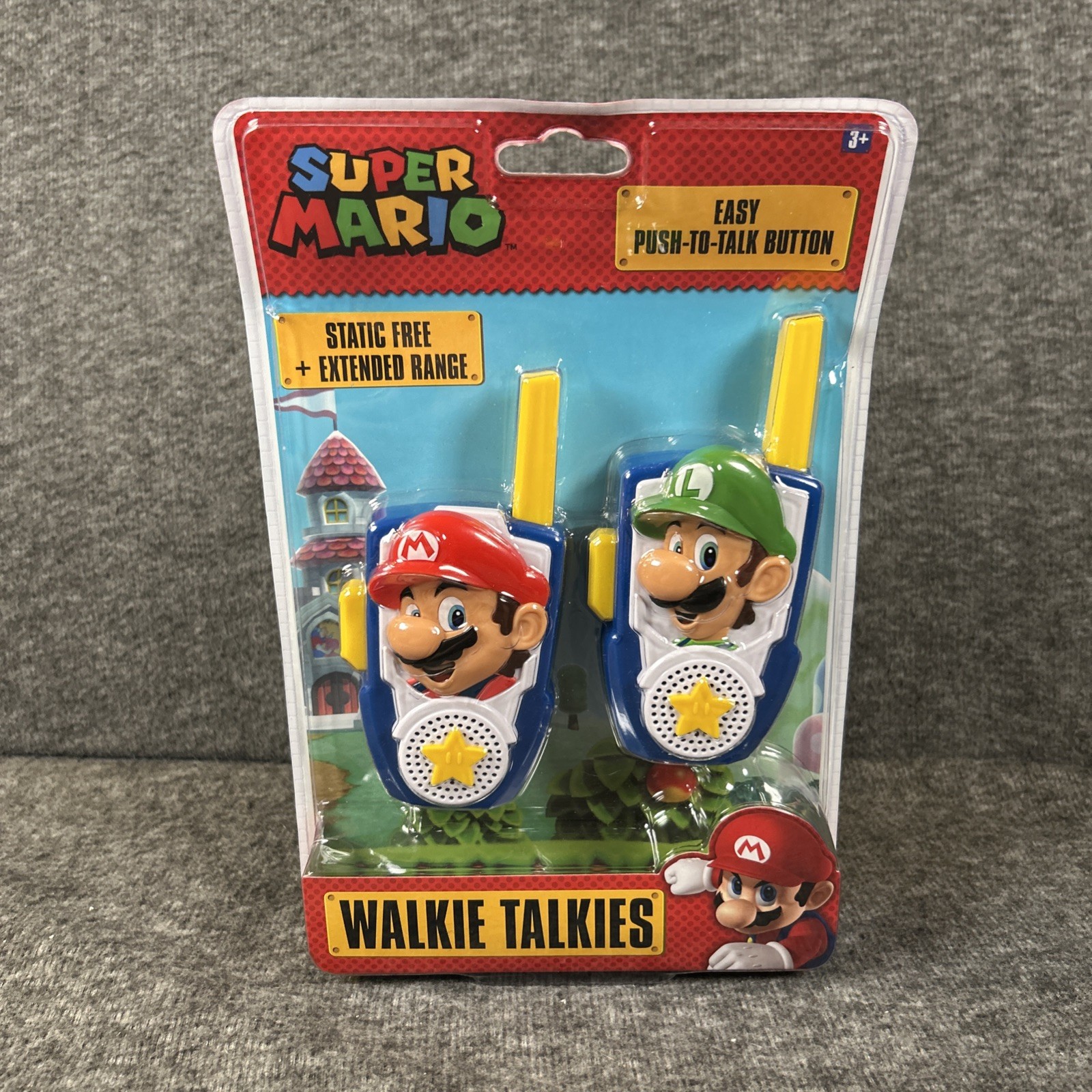 Super Mario Walkie Talkie Mario Luigi Extended Range Nintendo nuovo sigillato