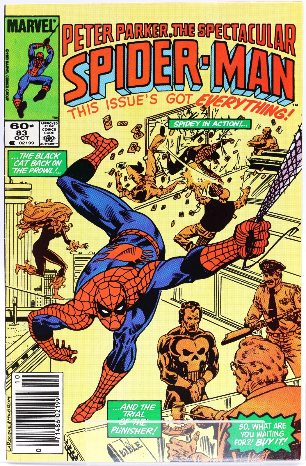 SPETTACOLARE SPIDER-MAN #83 - EDICOLA • [7.0] • 1983 • Greg LaRocque • MARVEL
