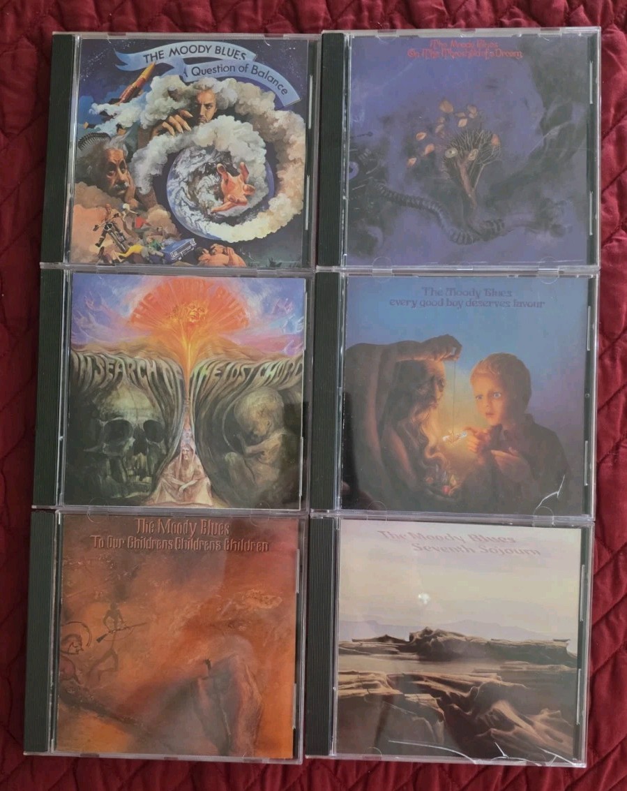 Moody Blues 6 CD Lot Seventh Sojourn Lost Chord Threshold Question Balance