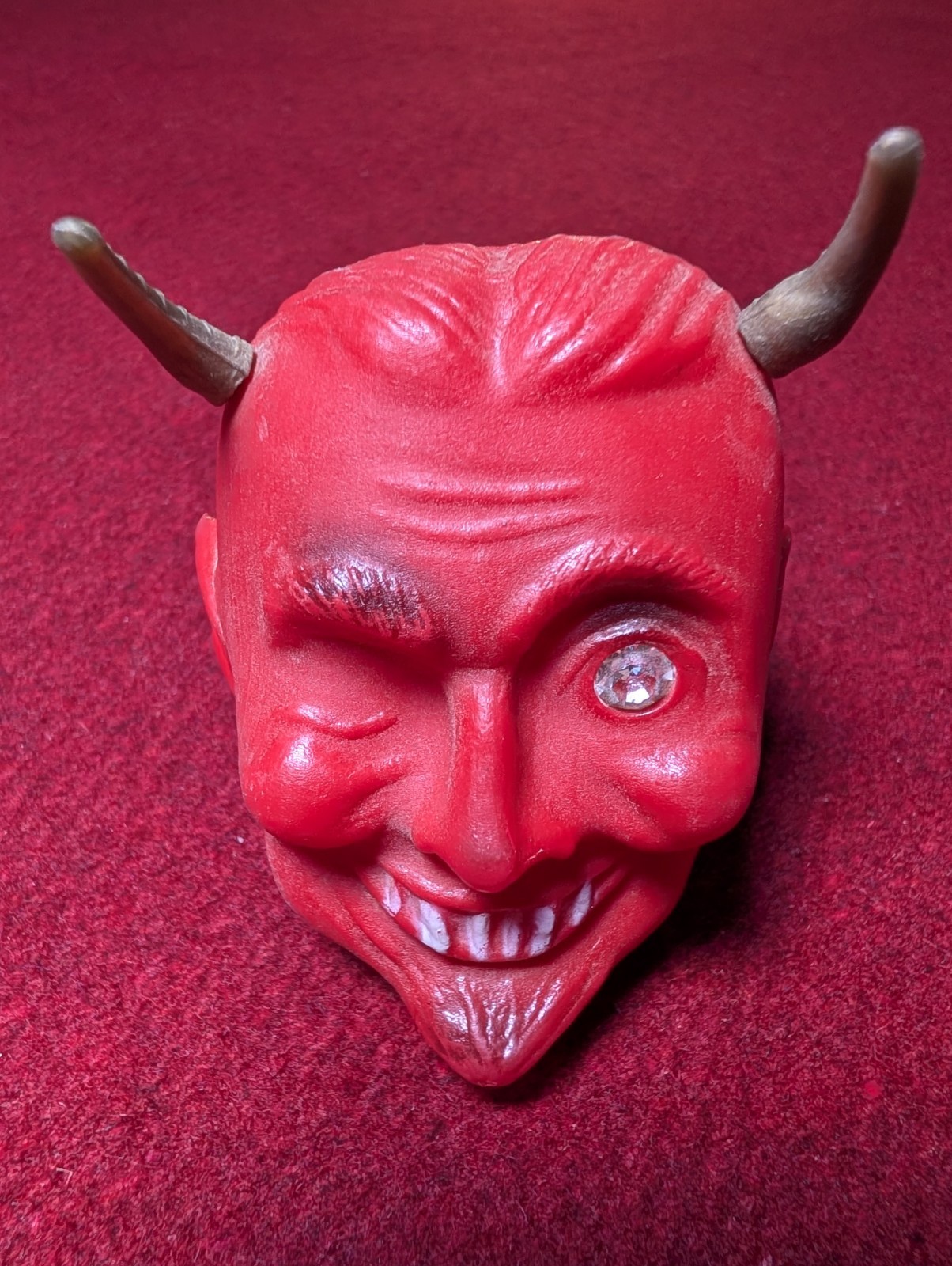Plastic Devil Head Twilight Zone Halloween Evil Satan Demon