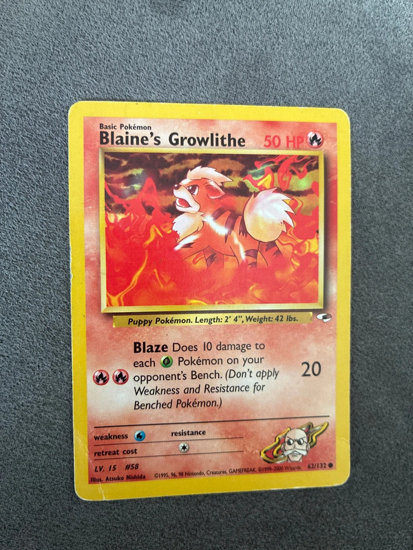Blaine’s Growlith Gym heroes 1995