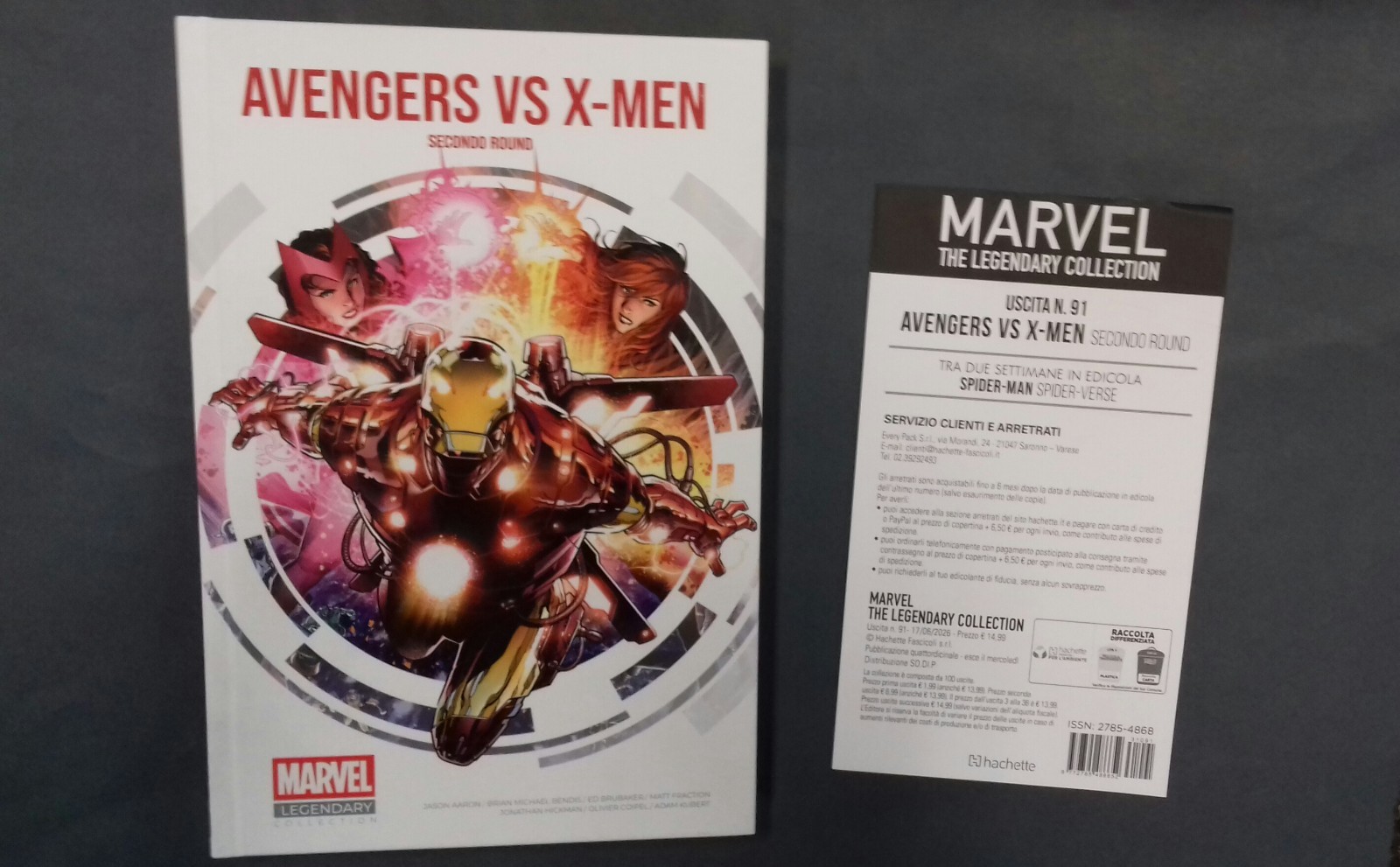 Avengers vs X-Men,secondo round,Marvel Legendary Collection, n 91, Hachette 2026