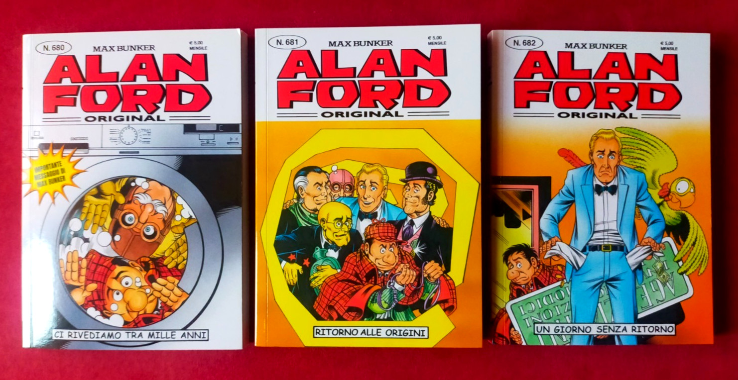 ALAN FORD original n° 680-682 - Max Bunker, Riccardo Secchi - Condizioni edicola