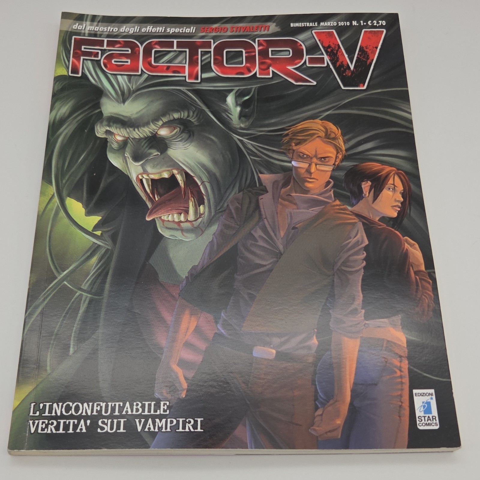 Star Comics Factor-V 1 L'inconfutabile verità sui vampiri Marzo 2010 B/N