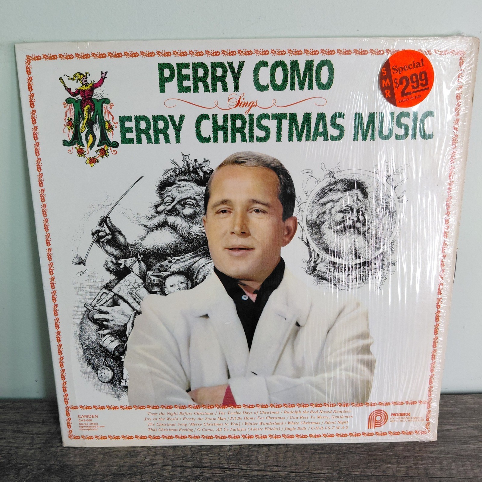 Perry Como Sings Merry Christmas Music Vinyl LP RCA Camden Pickwick CAS-660