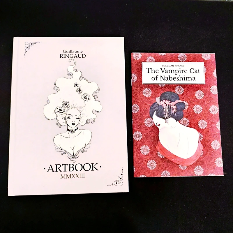 Lot Artbook Guillaume Ringaud + Vampire Cat of Nabeshima
