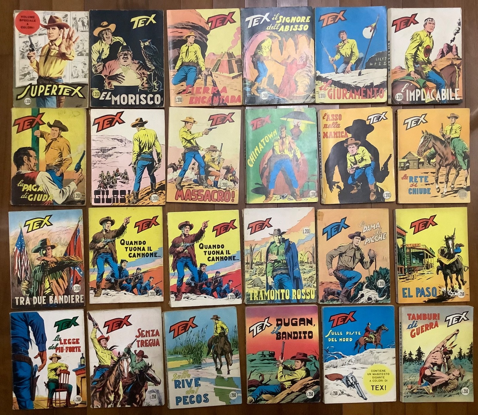 Tex gigante serie 100 prima edizione - singoli numeri dal 100 al 199