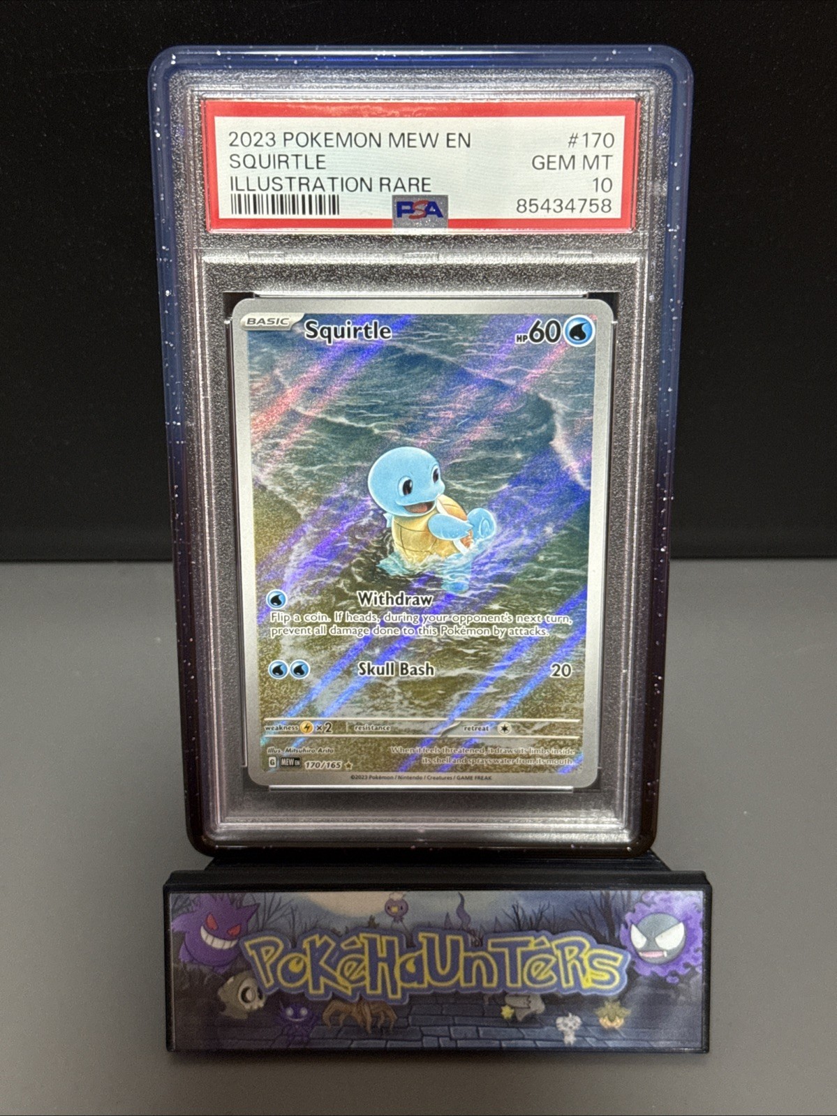 Pokemon Card Squirtle 170/165 Scarlet 151 Illustration Rare PSA 10 GEM MINT