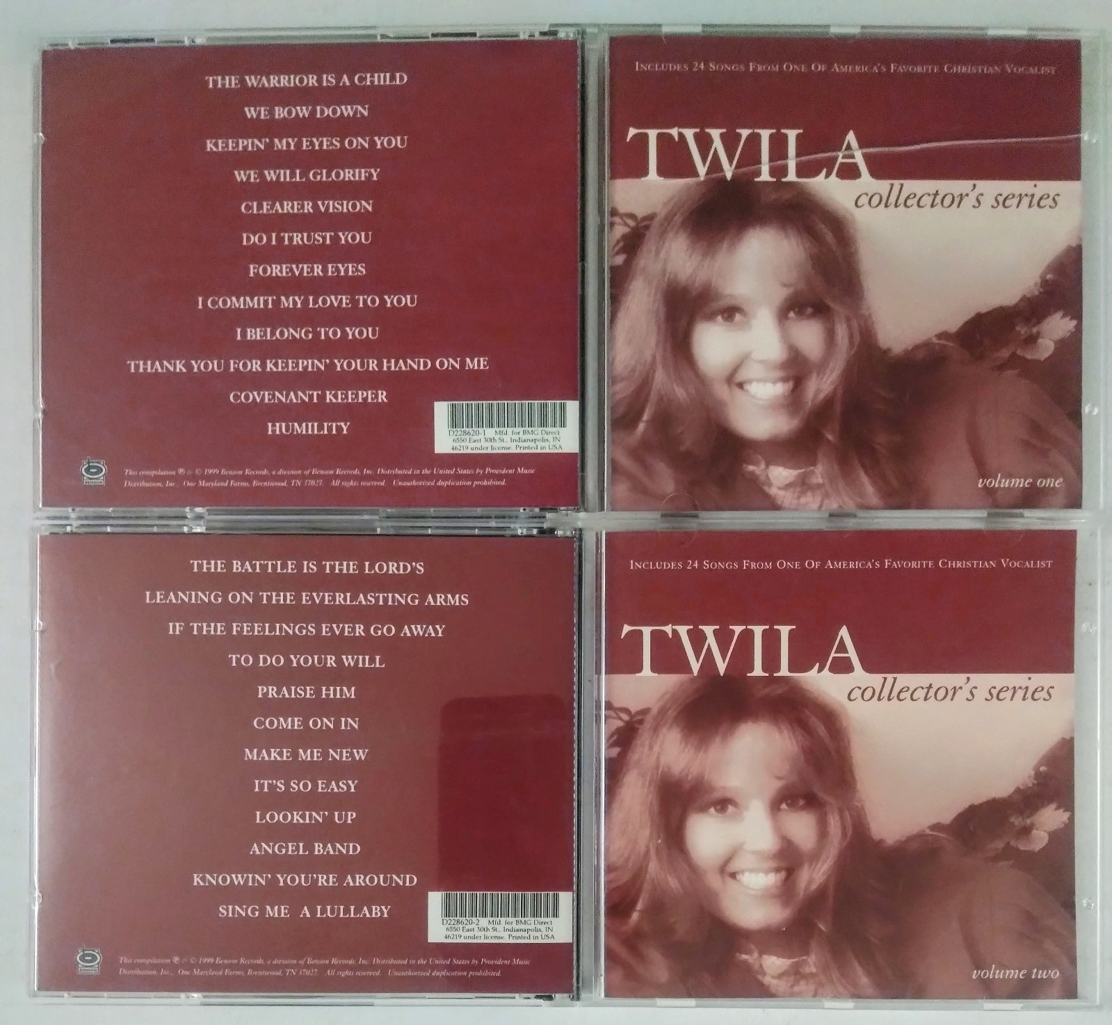 Twila Paris Collector's Series Vol 1 & 2 2-CD Lot Christian CCM BMG Club