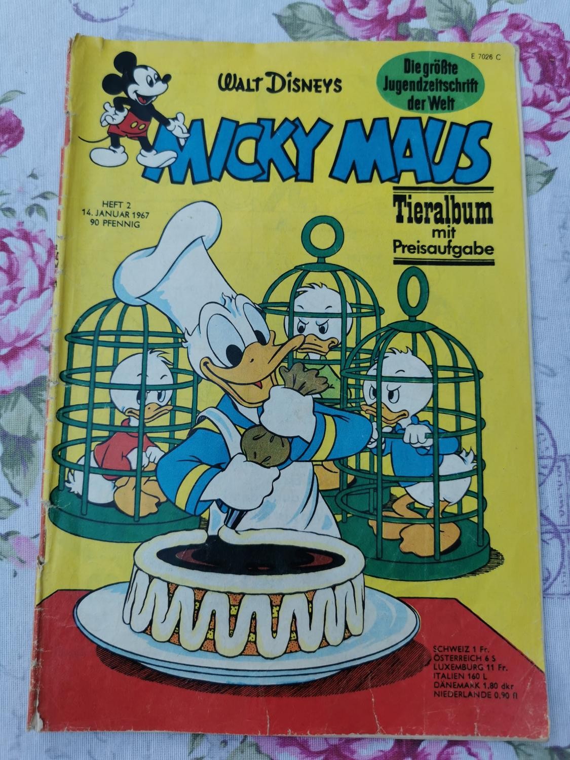 Topolino fascicolo 2 del 14.01.1967 Walt Disney FC Bayern Monaco Karlsruher SC