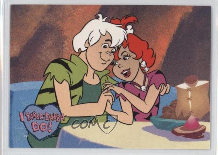1993 CARDZ The Flintstones Bamm-Bamm Pebbles Flintstone Dating #51 0b6