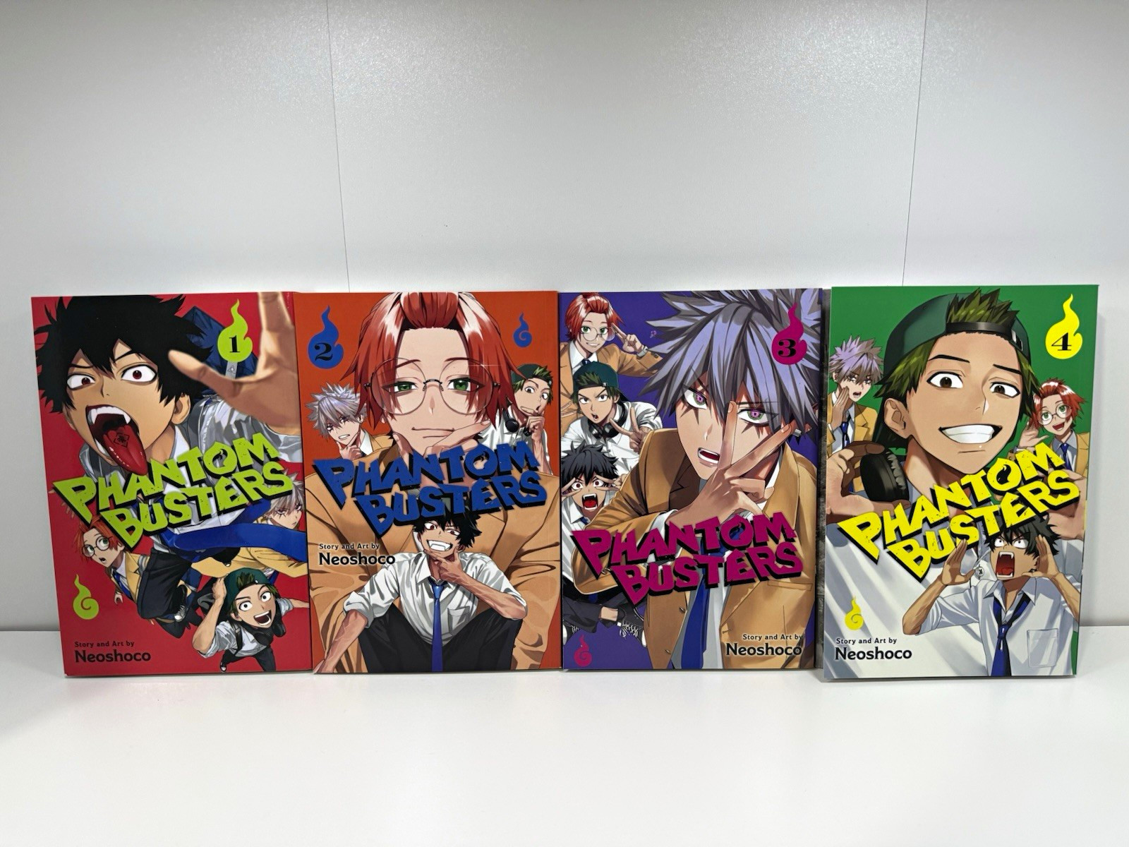 Lotto manga Phantom Busters set volume 1-4 completo Neoshoco