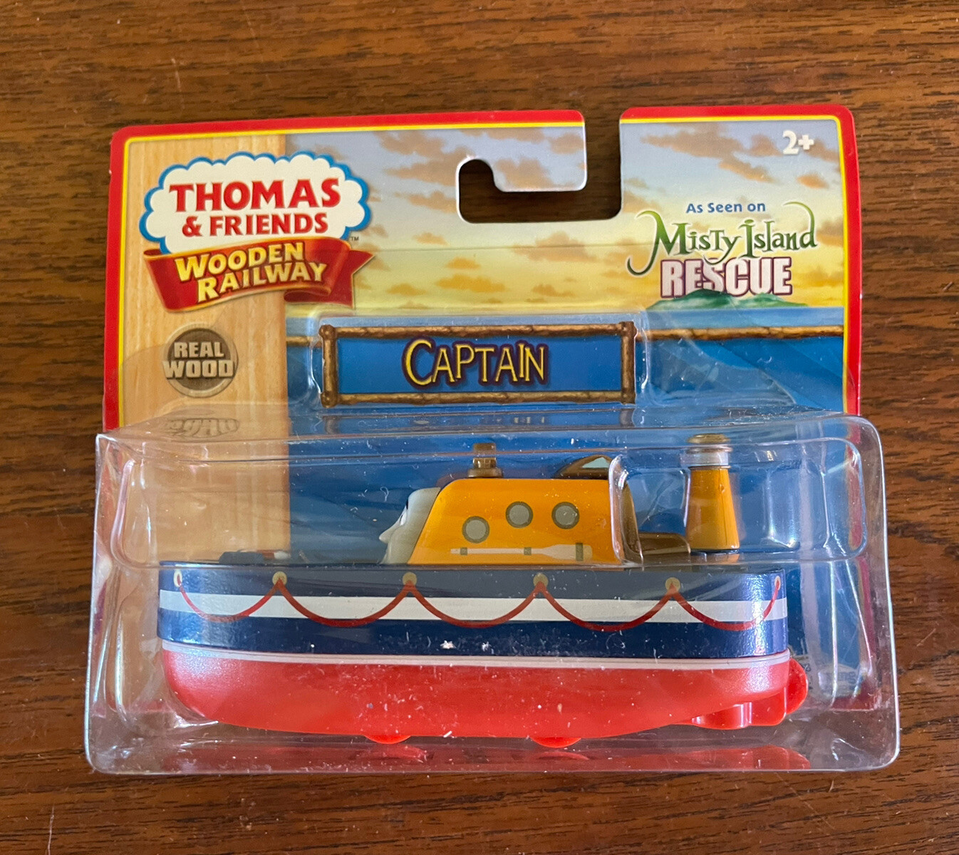 2010 Learning Curve Wooden Thomas Train Misty Island Rescue Captain! New!