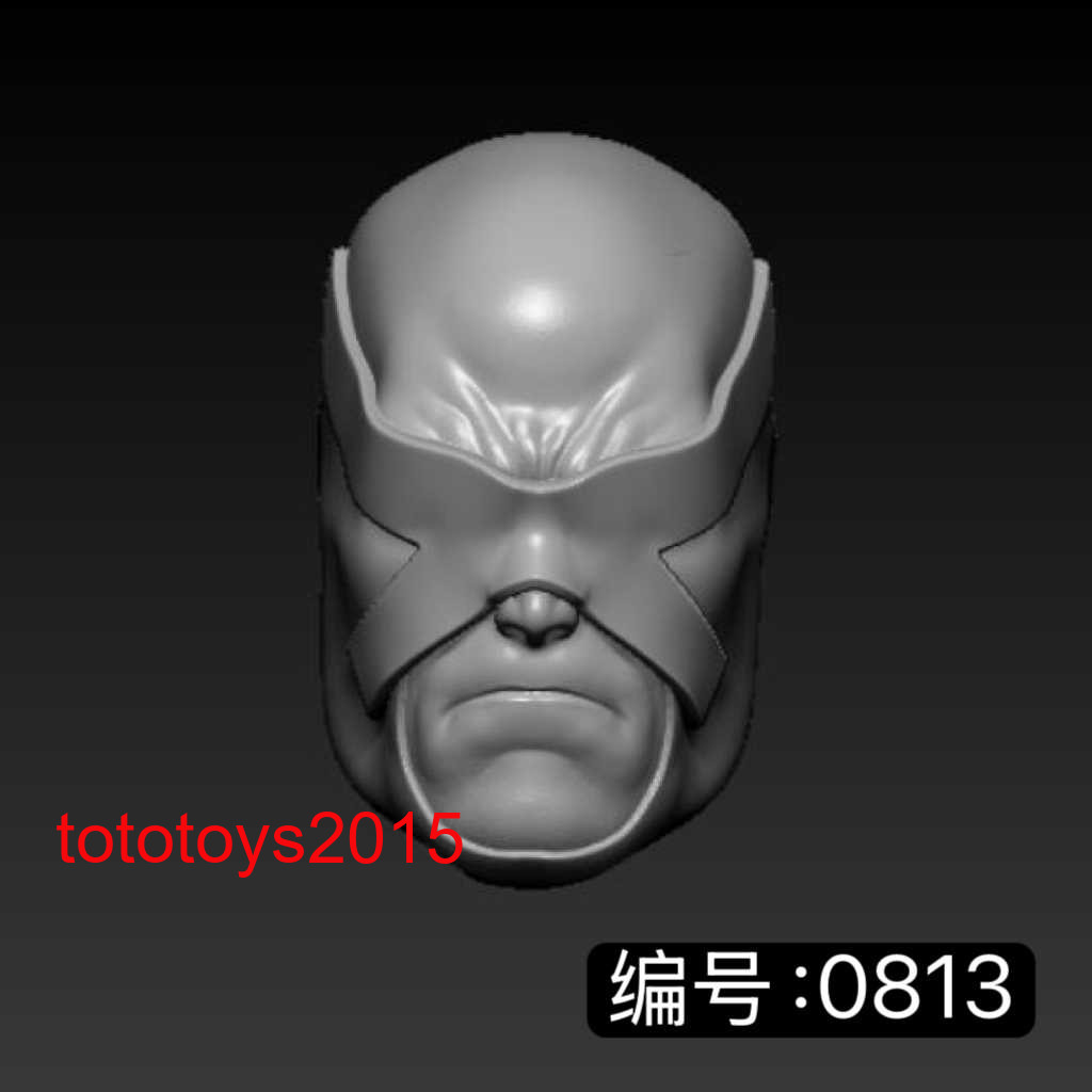 1:6 1:12 1:18 Laser Eye Mutant Men Testa Scultura per 12" 6" 3,75" Action Figure Giocattolo
