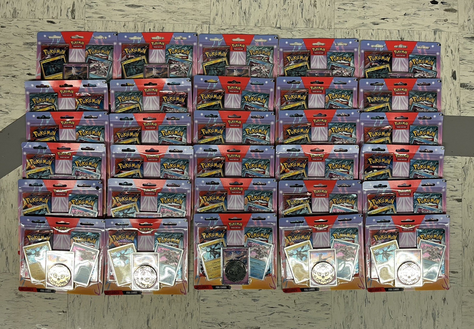 Pokemon Potenziato 2Pk Blister Zekrom Latios Palkia Destinati Rivali e JT Lotto 30