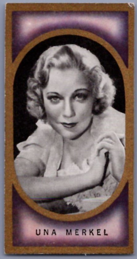 1938 Carreras Film Favourites - Una Merkel #9 - *EX*