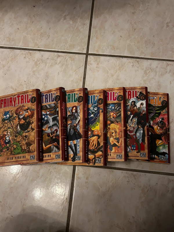 Mangas Fairytail tome 1 à 7