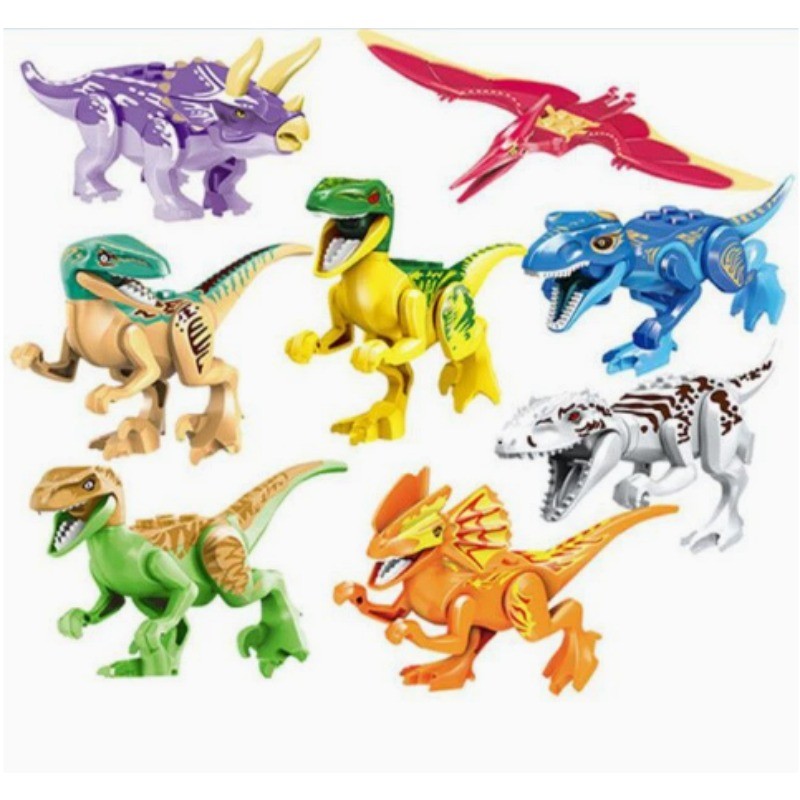 YG77021 Mattoncini di dinosauro colorati per bambini