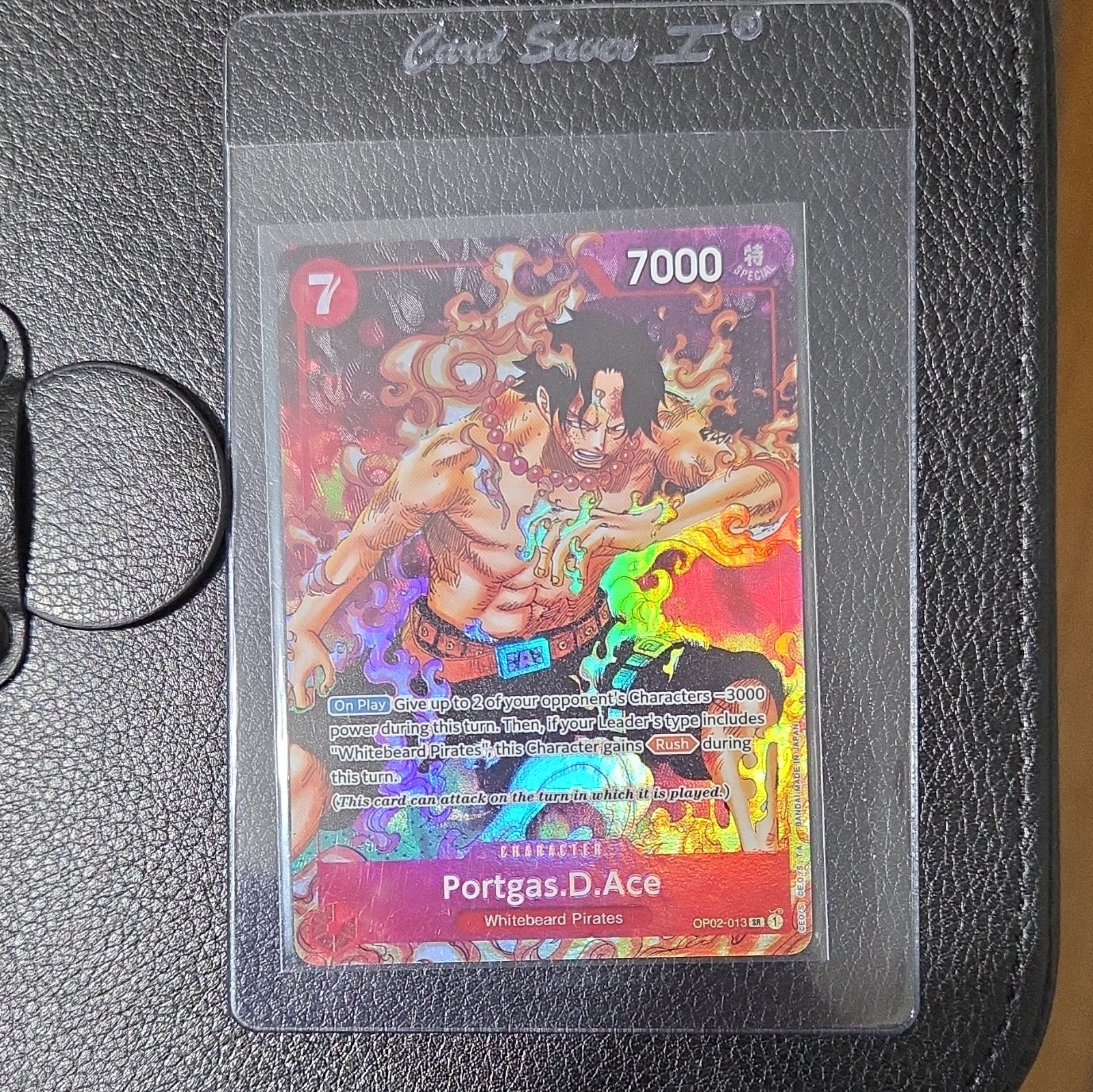 Portgas D Ace OP02-013 (Arte Alternativa) Super Rara Foil Paramount War IT