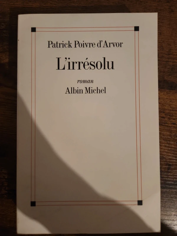 Livre l'irrésolu roman patrick poivre d'Arvor edition albin michel