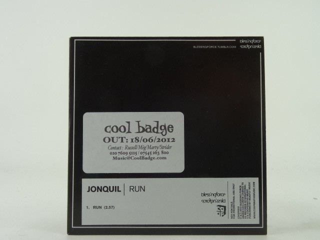 JONQUIL RUN (A95) 1 Track Promo CD Single plus Card Sleeve BLESSING FORCE