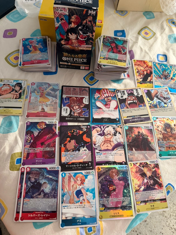 Lotto op09 jap 170 carte one piece