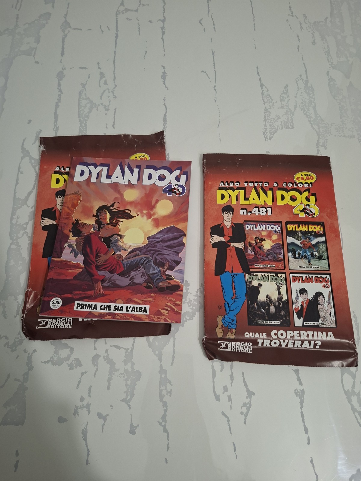 Sergio Bonelli Editore Dylan Dog n. 481 "Prima che sia l'alba" Variant a colori