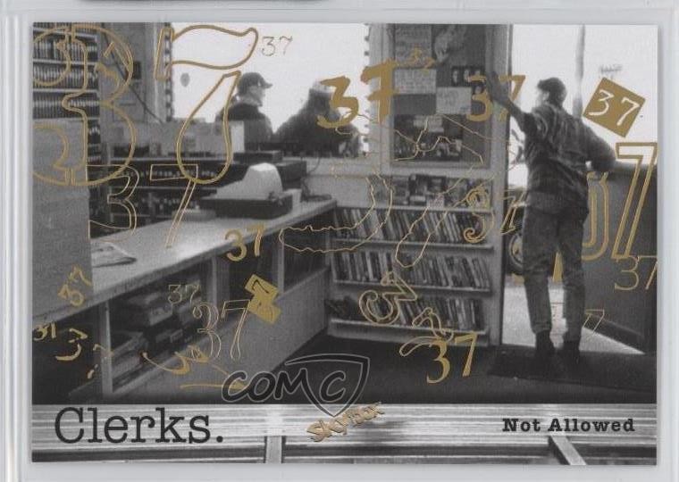 2017 Upper Deck Skybox Clerks 37 Gold Foil Not Allowed #33 5za