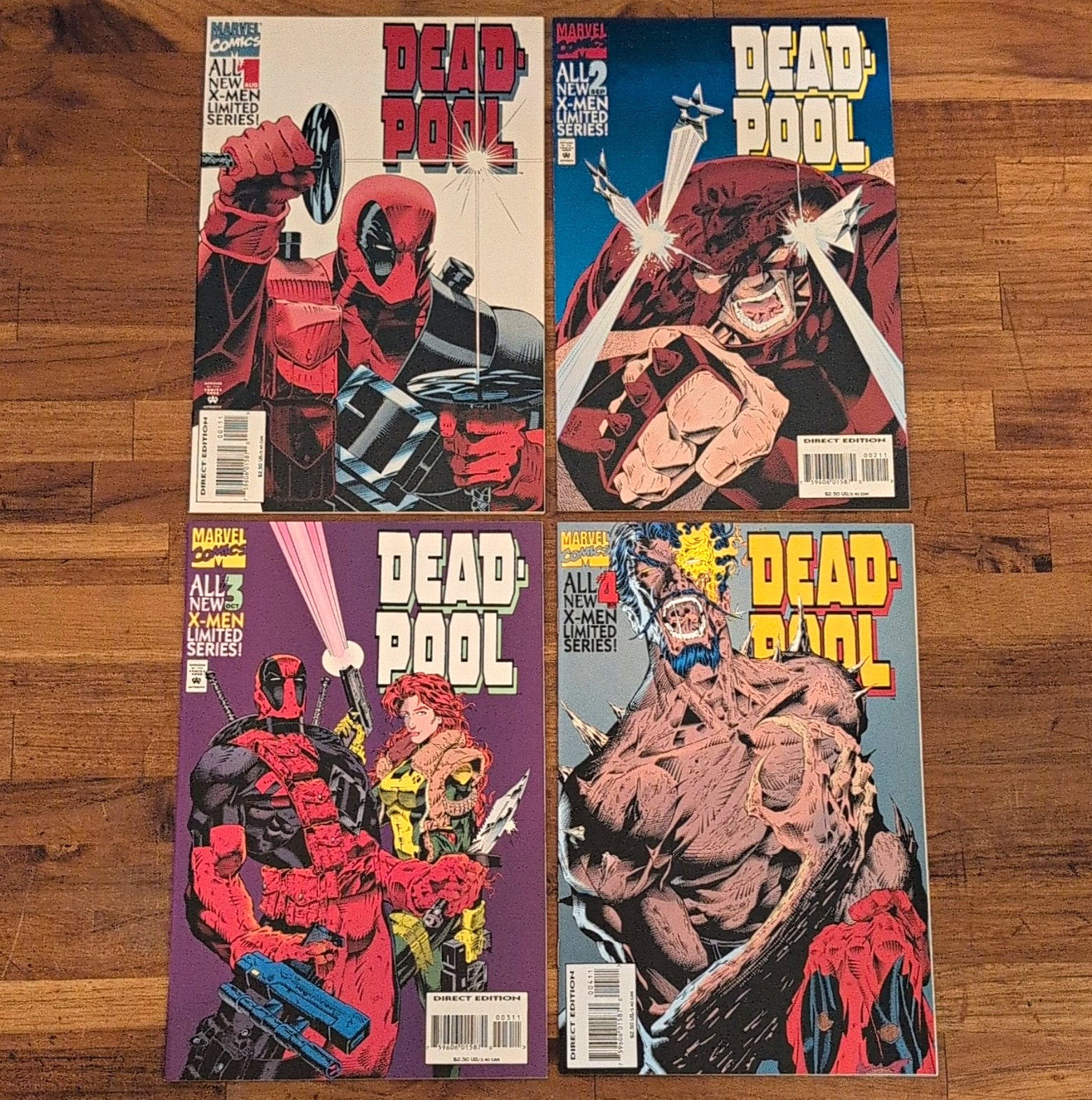 Deadpool #1-4 serie limitata 1994 completa I peccati del passato Mark Waid Marvel