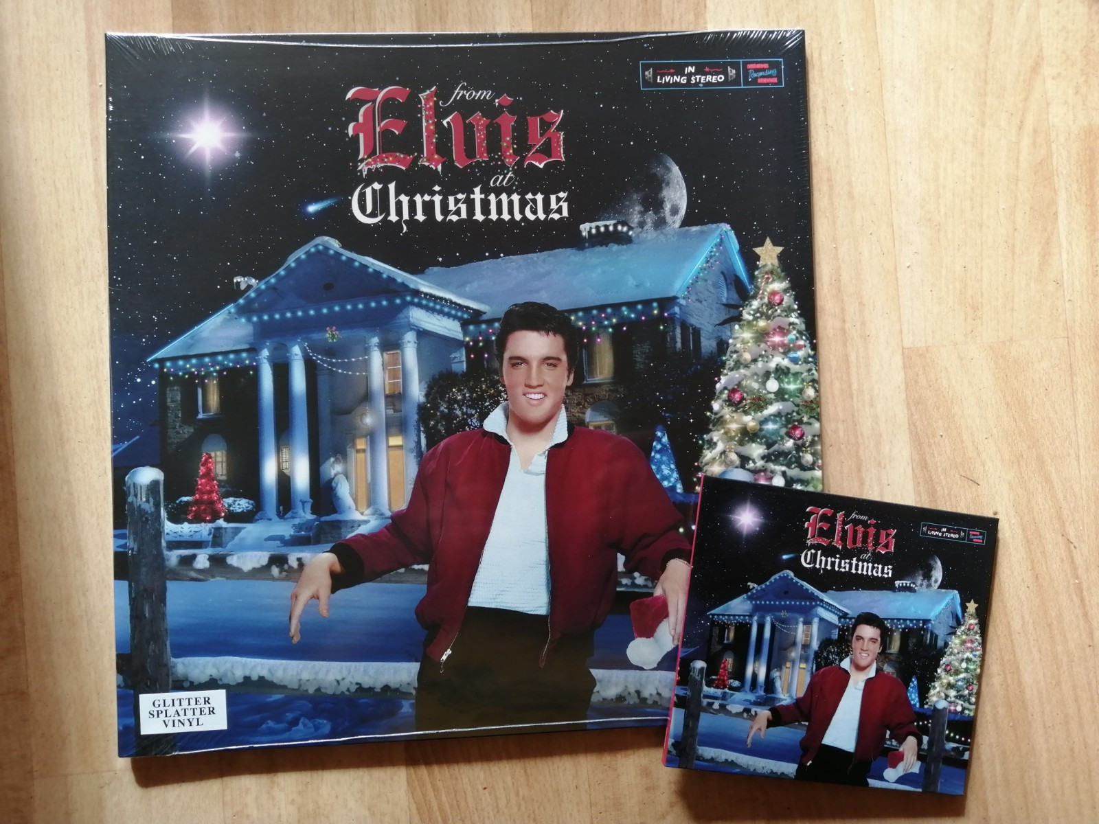 Elvis Presley - From Elvis At Christmas - Glitter Splatter Vinyl LP MRS + CD