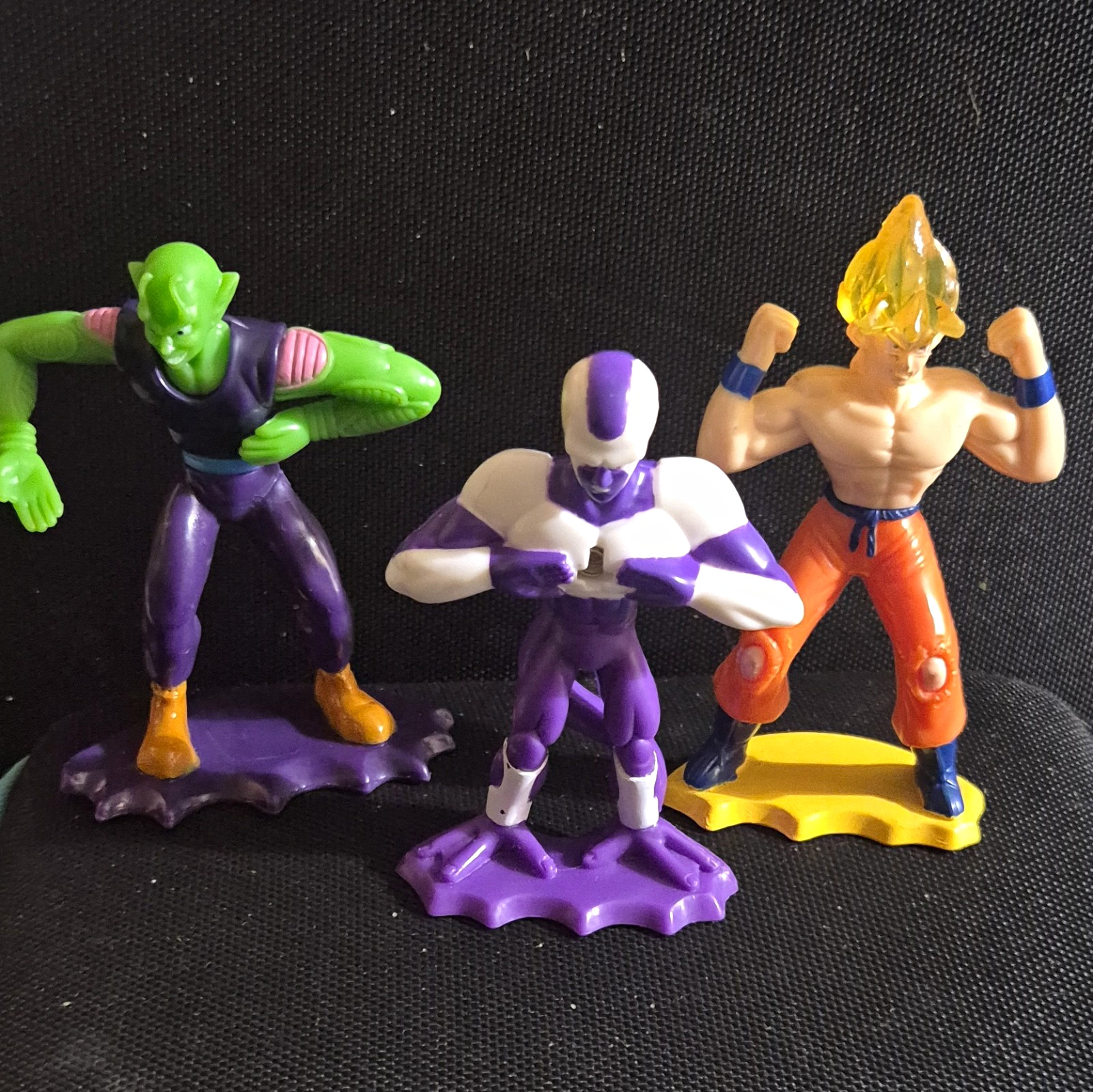 Dragon Ball Z Piccolo Frieza Super Saiyan Goku Mini Figure Set w/ Bases