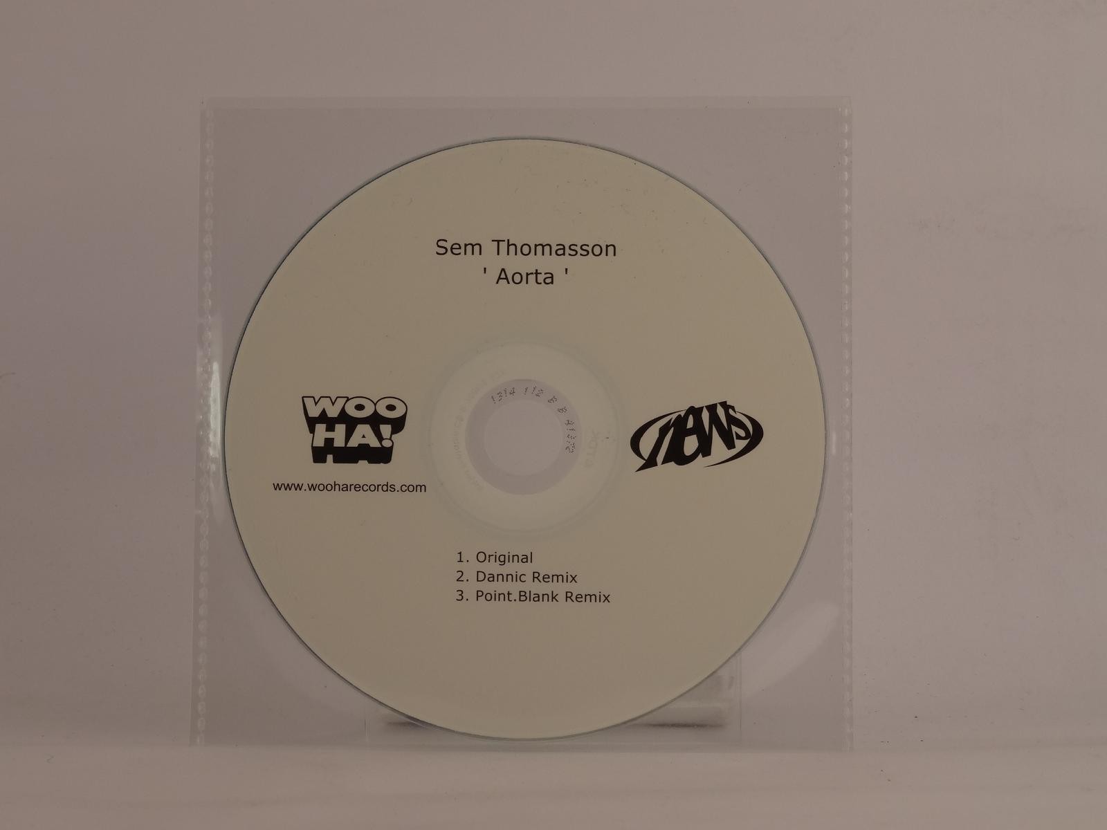 SEM THOMASSON AORTA (E97) 3 Track Promo CD Single including Plastic Sleeve WOO H