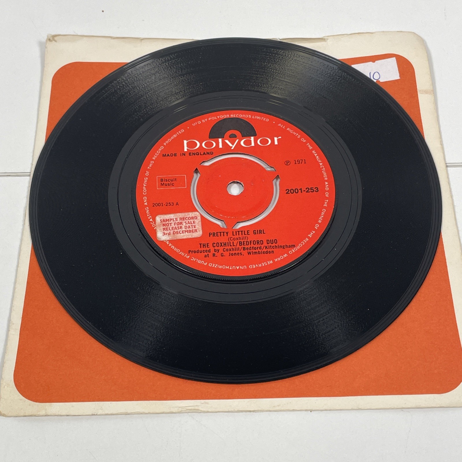 The Coxhill Pretty Little Girl 7” Single Vinyl Record 45rpm Part 2 Polydor