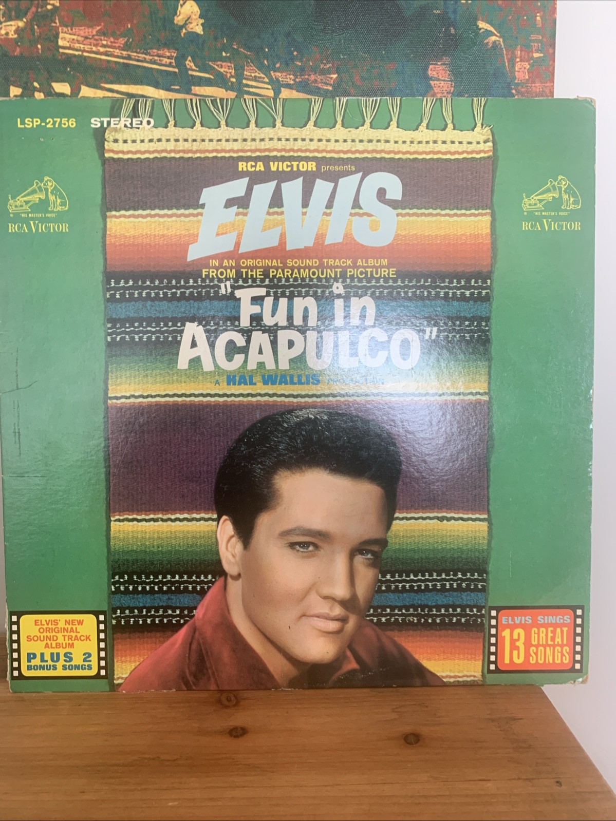 1963 Elvis Presley Fun In Acapulco RCA LSP-2756 Cover & Jacket ONLY 45 Ad