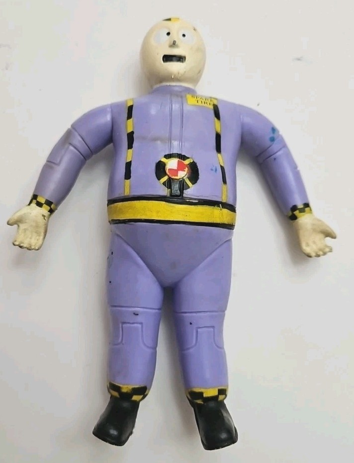 Tyco Crash Test Dummies 1992 pneumatico di ricambio pieghevole figurina vintage playtime