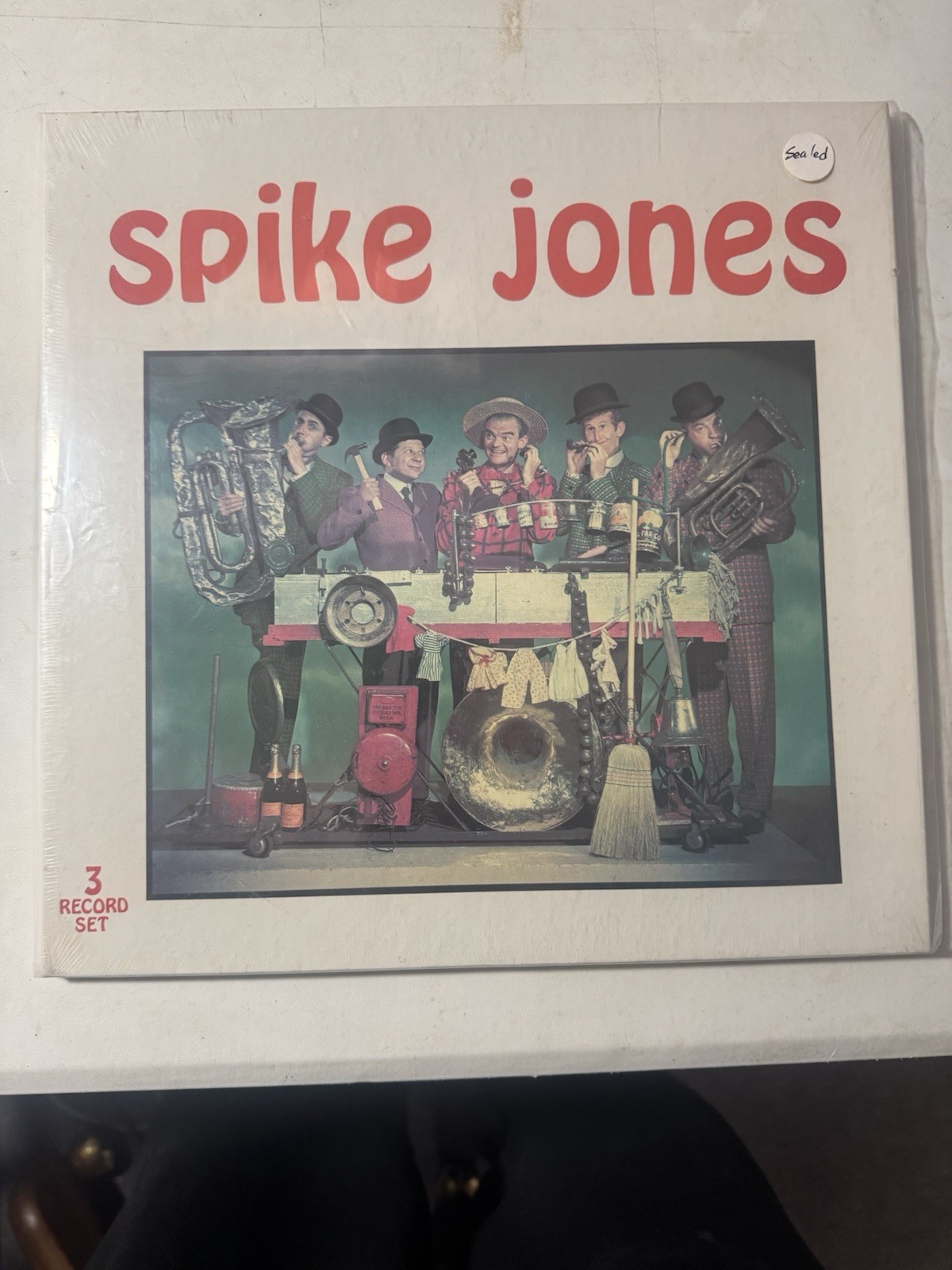 VINTAGE SPIKE JONES 3 LP SET SEALED NEW OLD STOCK 1977 Comedy Big Band Jazz