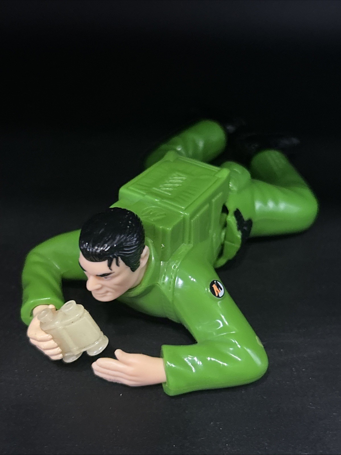 1998 ACTION MAN CRAWLING WIND UP SOLDATINO VINTAGE PERFETTAMENTE FUNZIONANTE HASBRO FIGURE