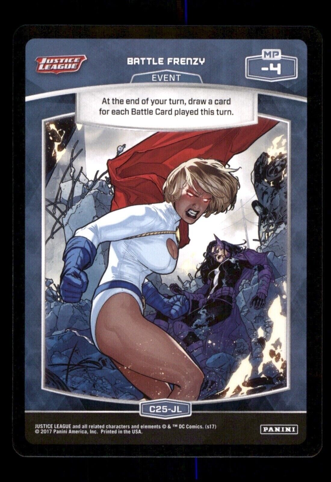 Battle Frenzy C25-JL 2017 Justice League DC Comics Trading Card TCG CCG