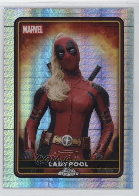2025 Topps Chrome Deadpool Characters Prism Refractor Ladypool #27 0w77