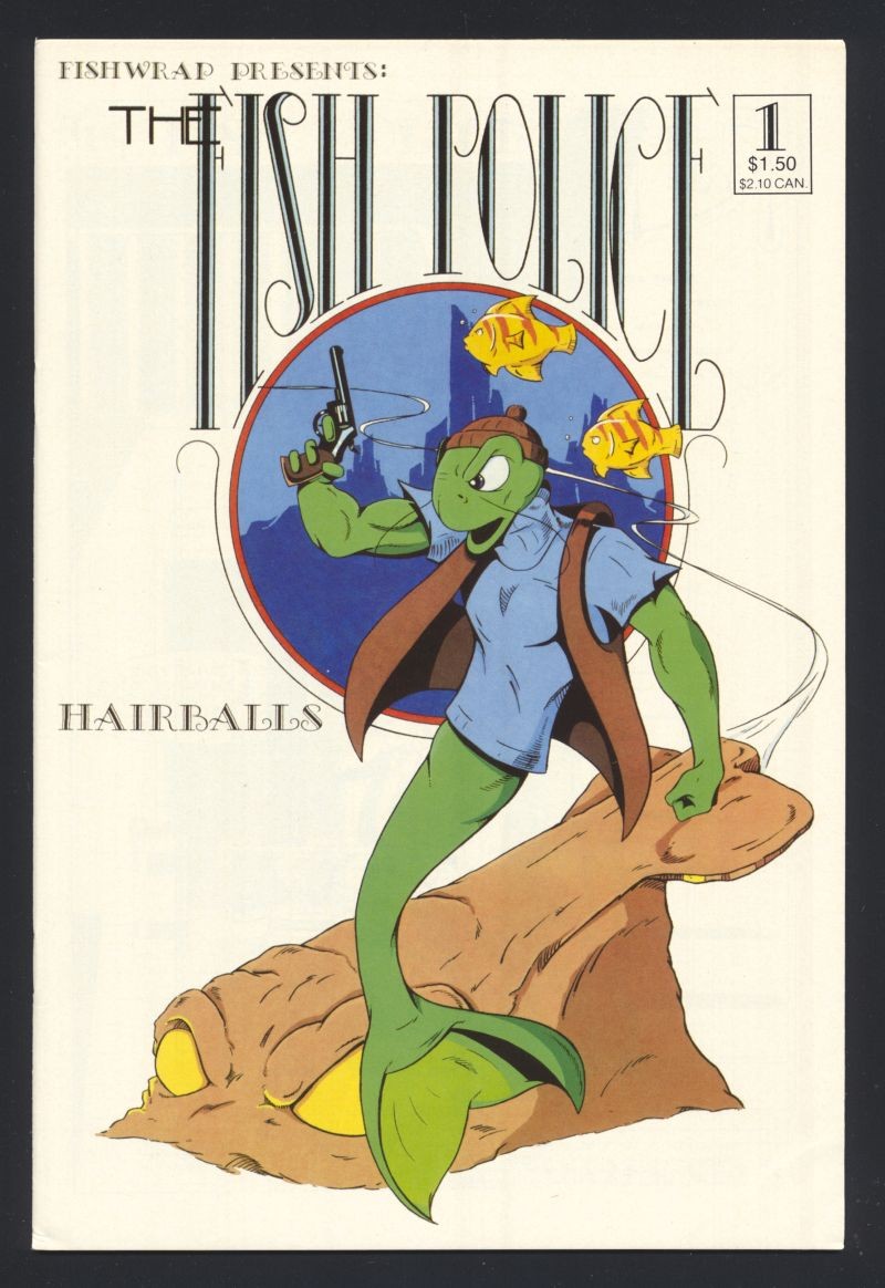 Fish Police (V1) (2a stampa) #1 VF/NM 1986 Fishwrap fumetto