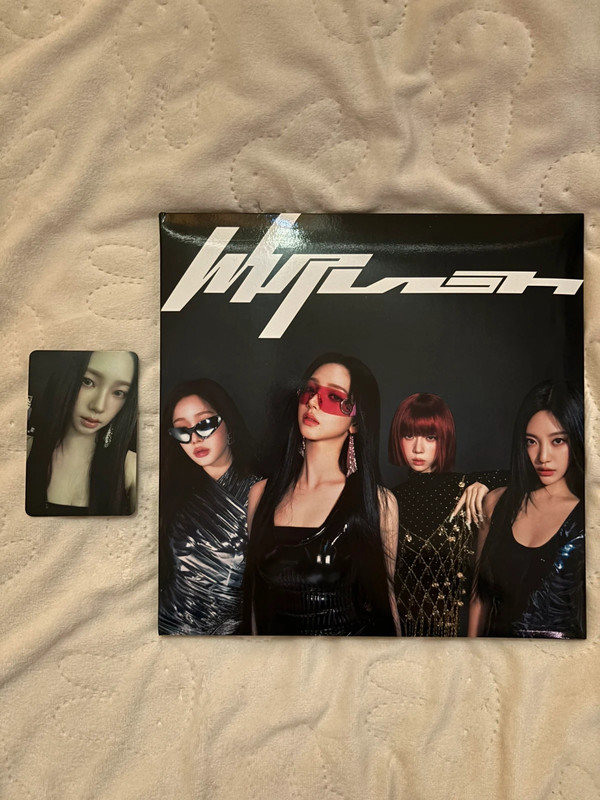 aespa whiplash US target exclusive album with karina b&n exclusive photocard