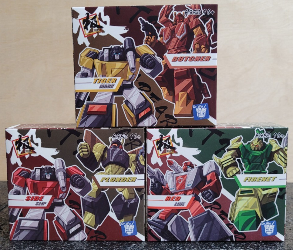 Dr Wu set di 6 figurine - Sideslip Plunder linea rossa Firenet Tiger Mark macellaio