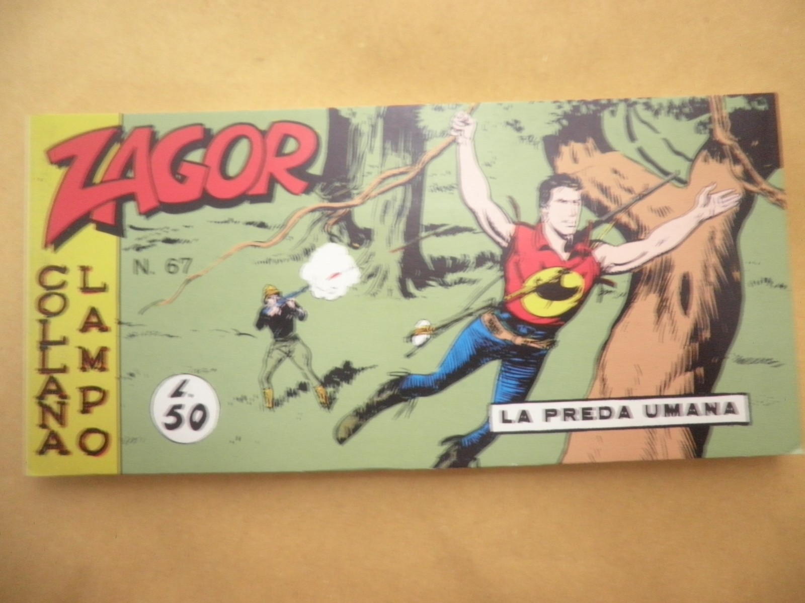Zagor Anastatica Striscia Mercury  Terza 3° Serie N 67 La Preda Umana C%