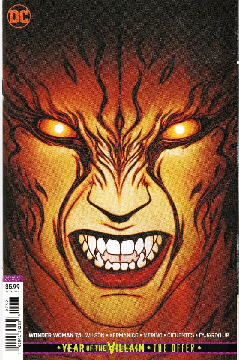 WONDER WOMAN #75 (2016) WILSON / XERMANICO ~ VARIANTE CARTONCINO FRISON ~ NON LETTO NM