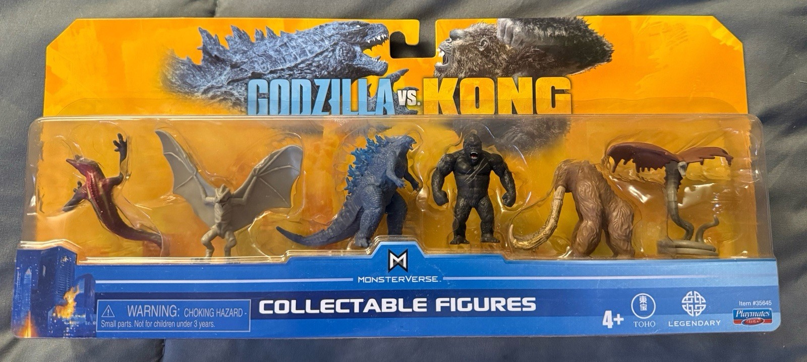 Godzilla Vs Kong Monsterverse Figurine da Collezione Set 6 Pack 2021 Playmates SL