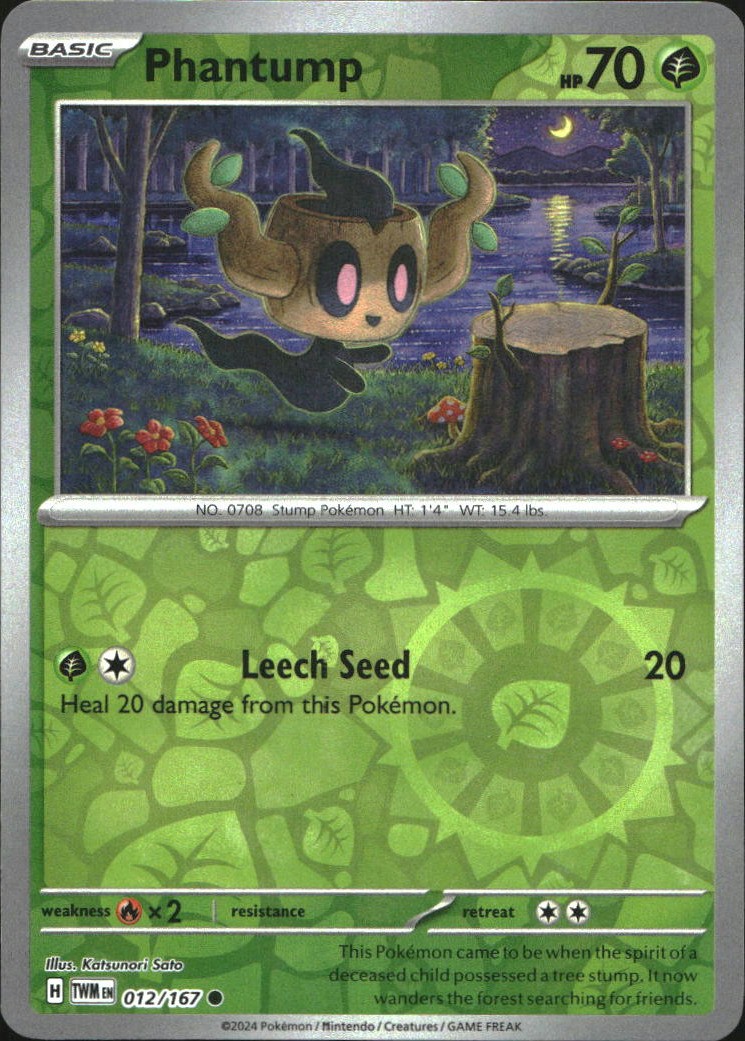 Phantump Twilight Masquerade 012/167 comune quasi nuovo reverse holo inglese