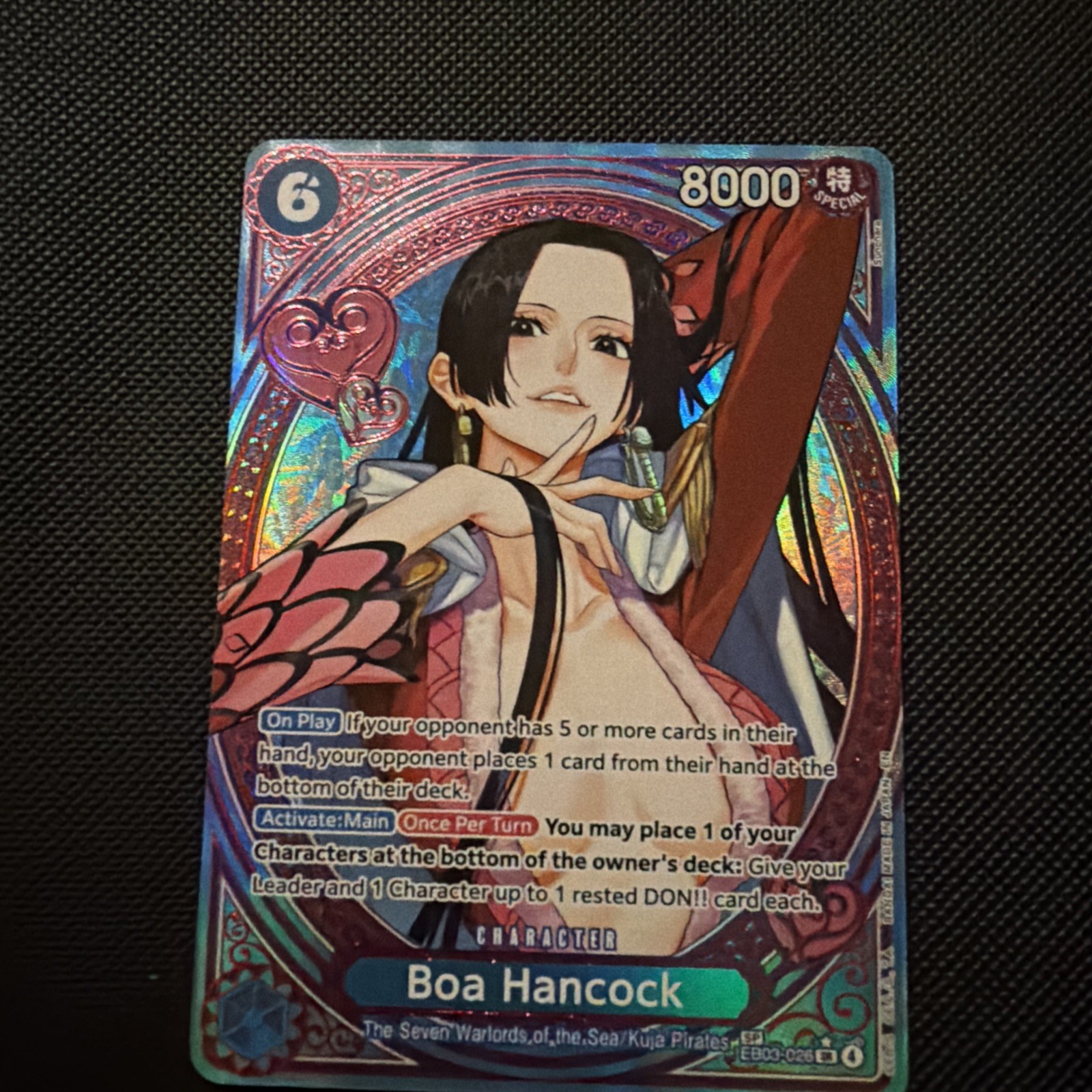 One Piece Card Game Boa Hancock EB03-026 SP Alt Art English NM 