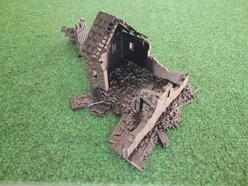 Décor Maison en Ruine Wargame 28mm 32mm – WW2 Médiéval Fantasy Warhammer
