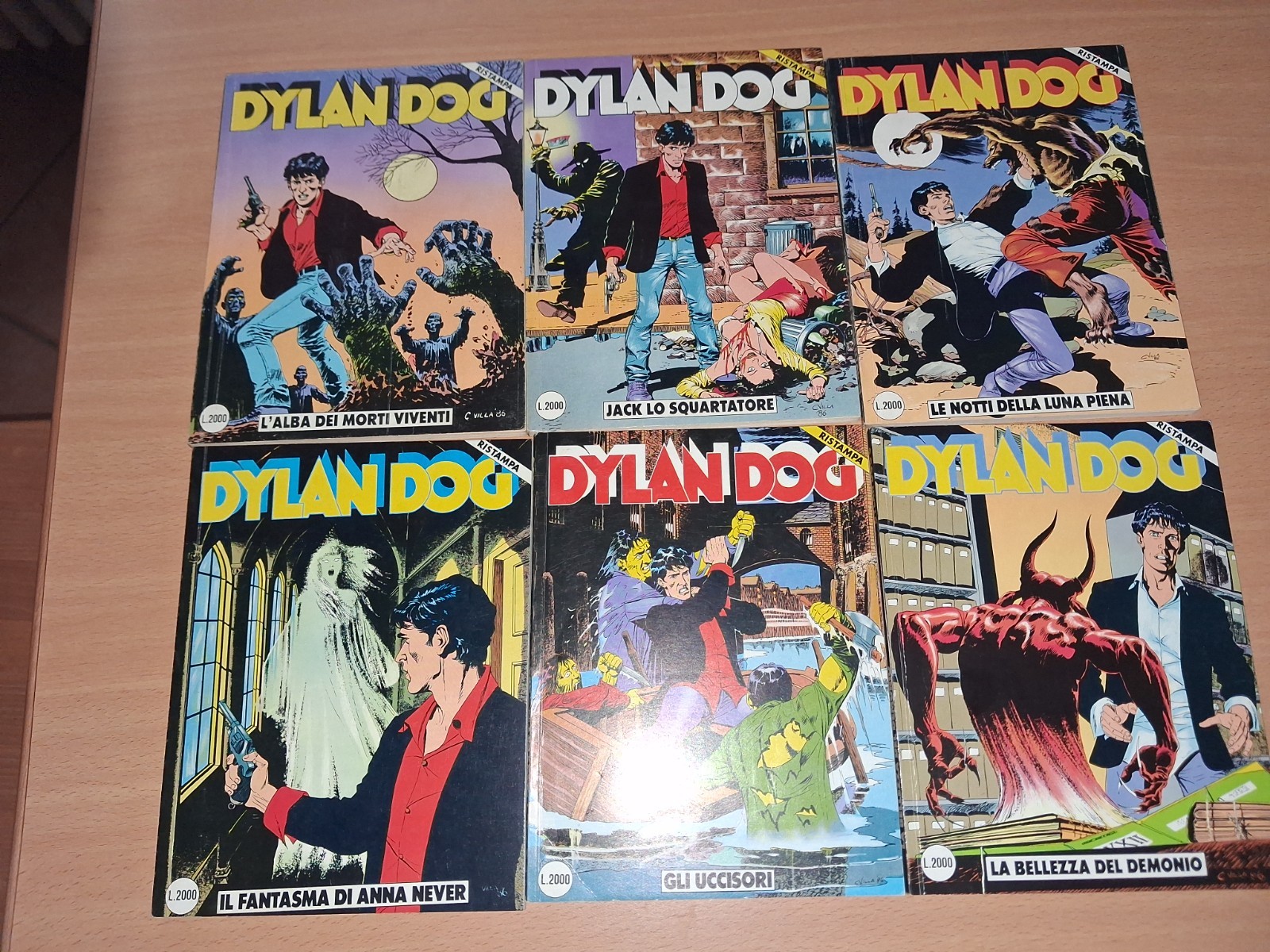 Dylan Dog sequenza dal n. 1 al 30 prima stampa o prima ristampa