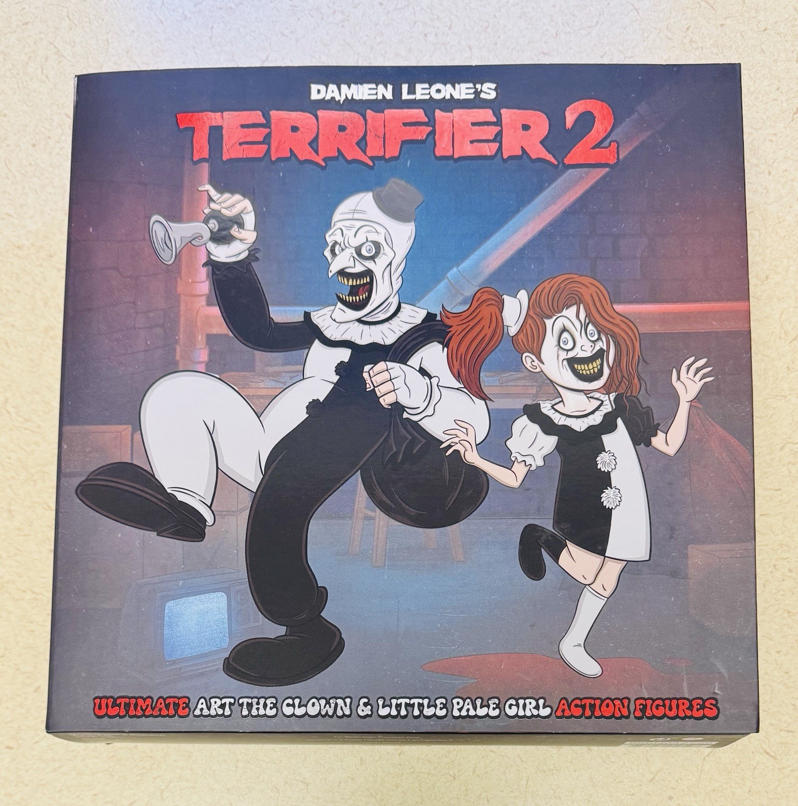 🤡🤡Figura NECA Terrifier 2 Ultimate Art il Clown & Little Pale Girl 7” 🤡🤡